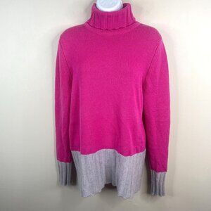 Scott & Charters Scotland 100% Cashmere Tunic Sweater Large Pink Comfy Cozy